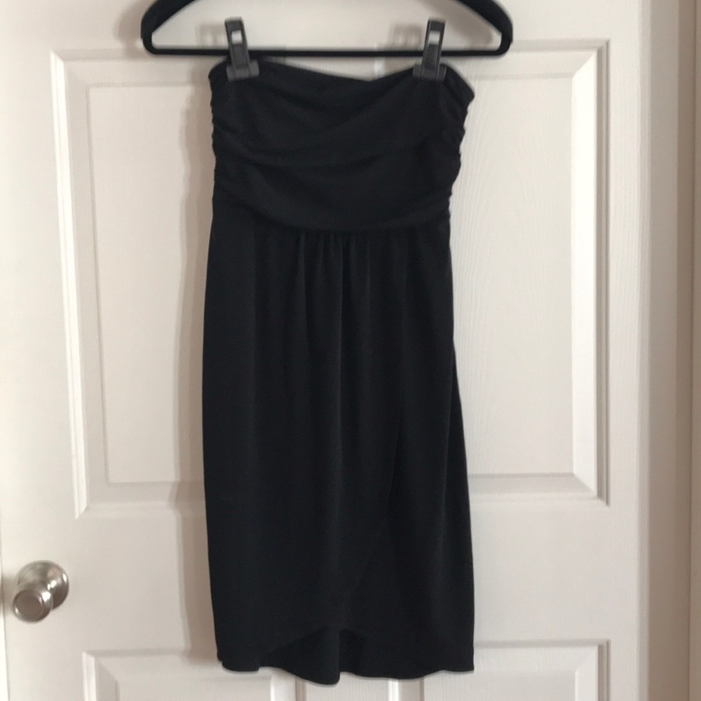 Strapless little black dress